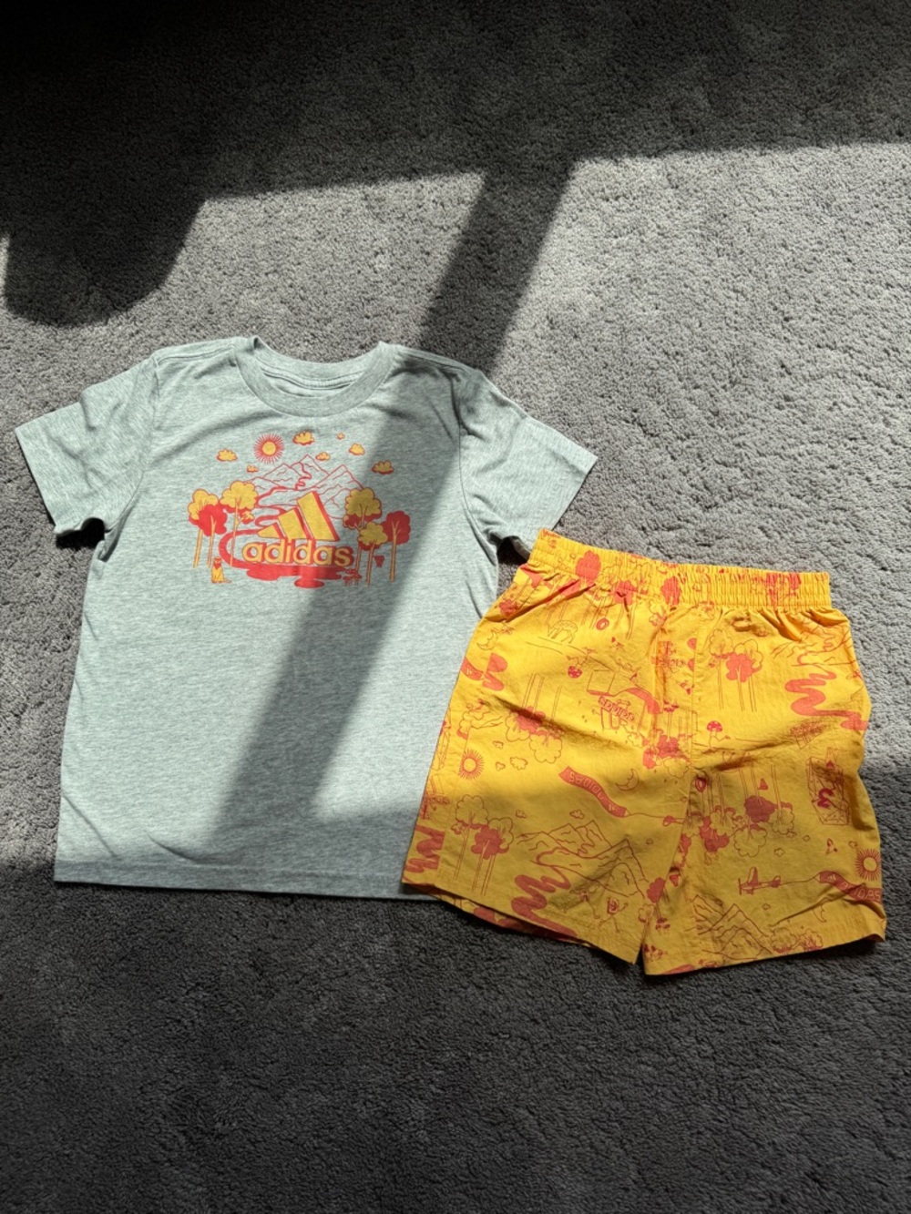 NWOT Adidas Tee and Shorts Set